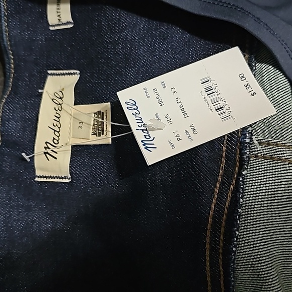 Madewell Maternity Plus Size Skinny Jeans Size 33 NWT - Picture 3 of 6